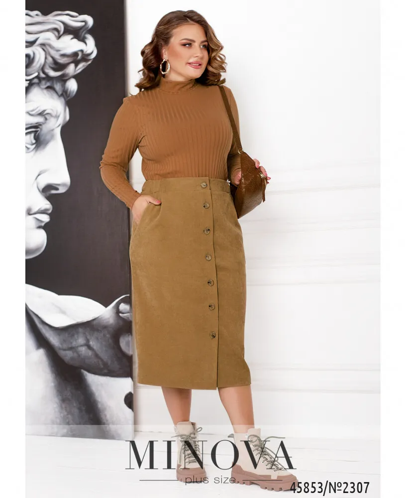 Юбка 2307-светло-коричневый Minova