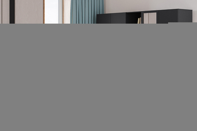 Распашной четырехсекционный шкаф Лорена Пакс-2.2 со стеллажом Черный 0190 PE 200*50*210 см, Черный   Фиеста