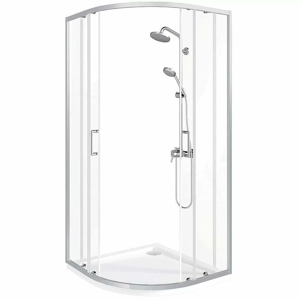 Душевой уголок Good Door Lite 100х100 ЛТ00003 стекло прозрачное/профиль хром