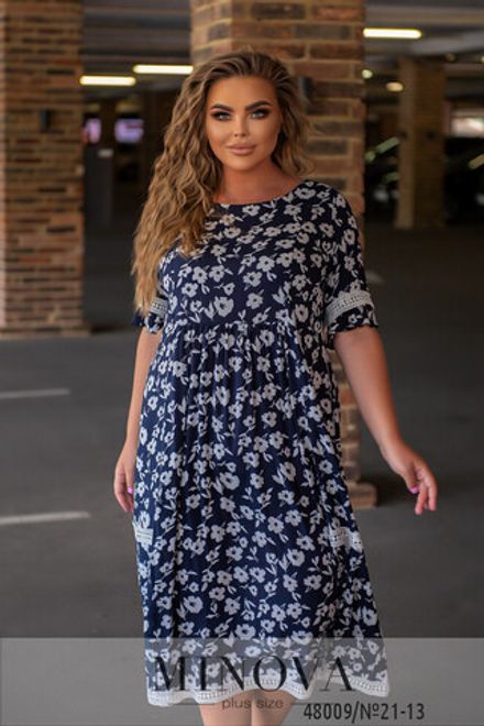Платье 21-13-Синий Minova Фото 2