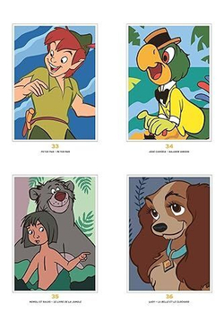 Раскраска по номерам Coloriages mysteres Disney - Портреты героев Диснея , 128стр.