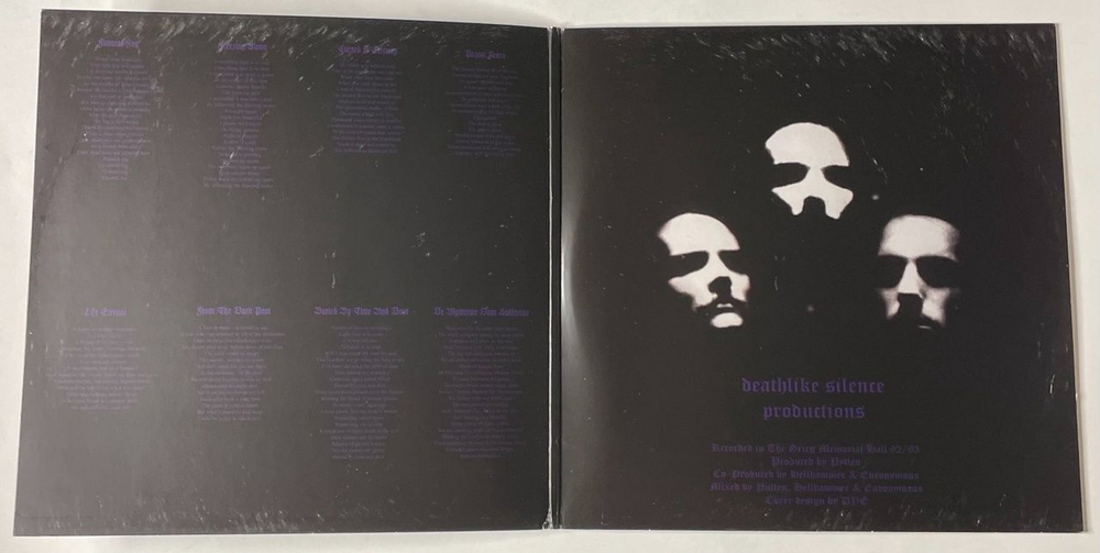 Винтажная виниловая пластинка LP Mayhem De Mysteriis Dom Sathanas (UK 2010)