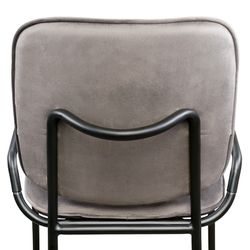 Стул Ror, Double Frame, велюр, черный/серый