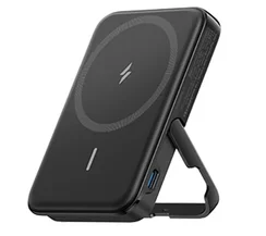 Внешний аккумулятор Anker MagGo Power Bank 5000 mAh Magnetic with holder magsafe A1618 черный