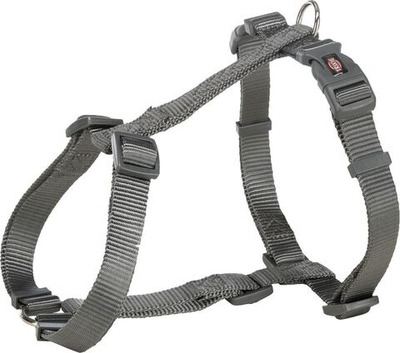 Шлейка Premium H-harness, L: 60–87 см/ 25 мм, графитовый, Trixie