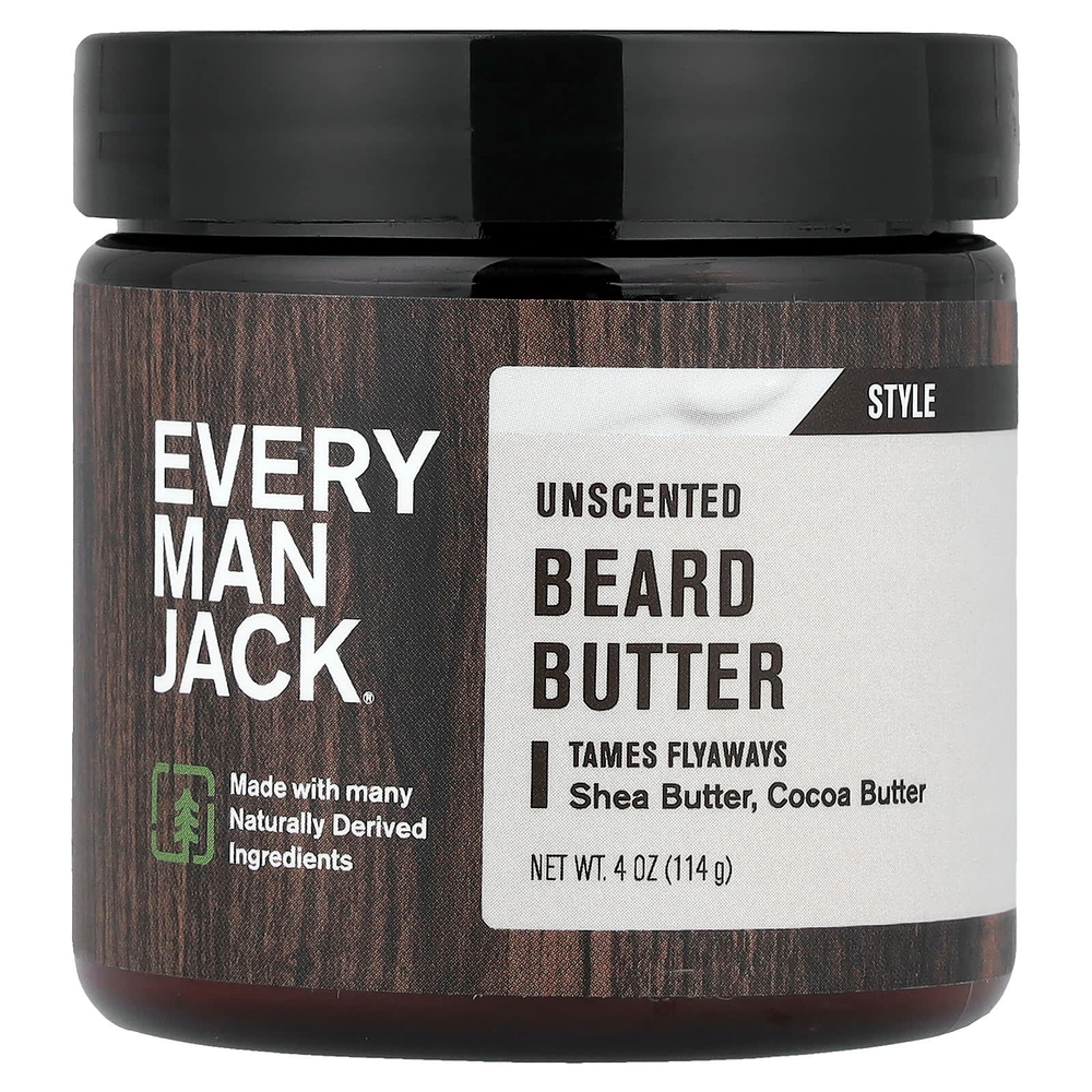 Every Man Jack, масло для бороды, без запаха, 114 г (4 унции)