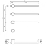 Полотенцесушитель электрический ABBER Charme AH4003MW белый матовый