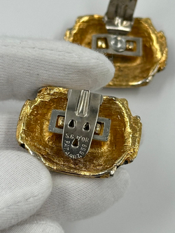 Клипсы для обуви с чёрной эмалью S. G. D’OR