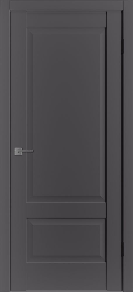 Межкомнатная дверь  VFD (ВФД) ER2 ДГ Emalex Оnyx (темно-серый матовый, без текстуры)