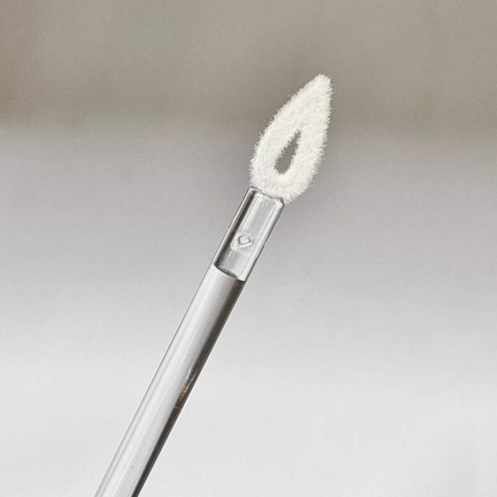 Флакон для помады-блеска 3 мл прозрачный с черной крышкой арт. А