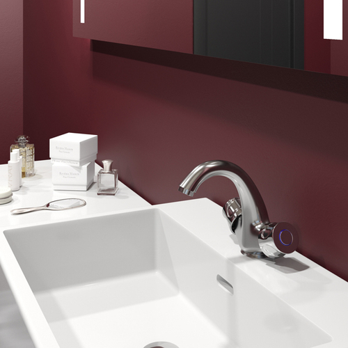 Смеситель для раковины 1/2 кер. MIXLINE ML01-04 п/шпильку (без подводки)