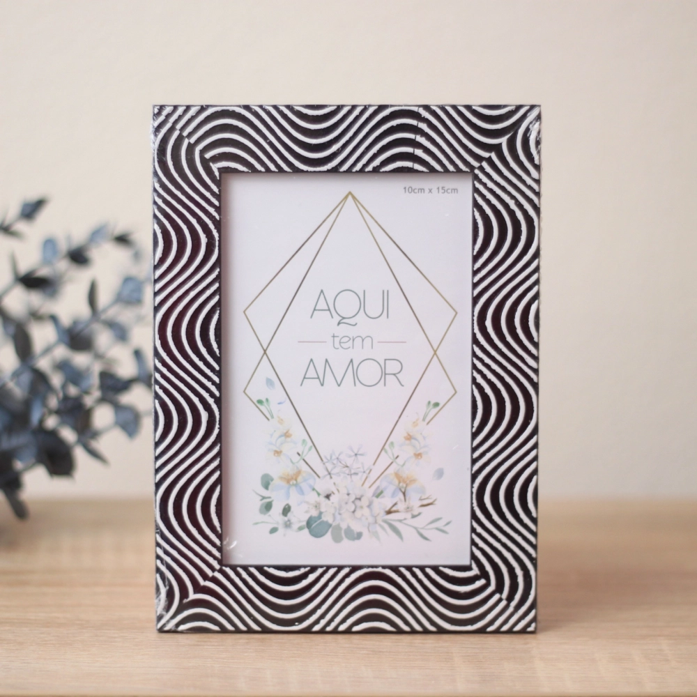 Фоторамка 10*15см «Верона» черный, пластик