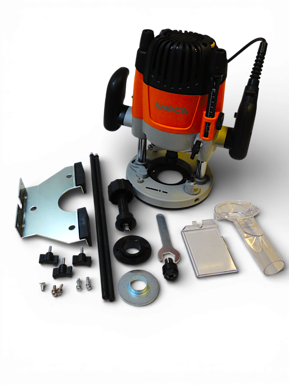 Фрезер универсальный, адаптированный для установки в стол, ход фрезы 67мм, 2400 Вт., SINICA