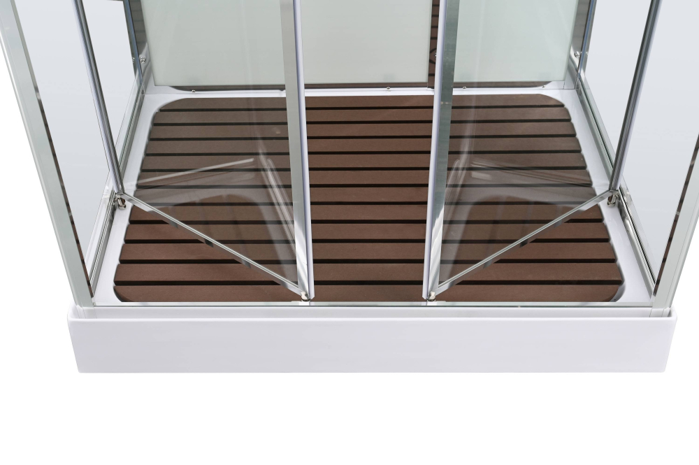 Душевая кабина AvaCan (АваКан) V2810LED с низким поддоном, с ГМ, с электрикой и LED освещением, 100х80х220