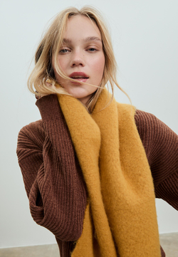 STRADIVARIUS Базовый шарф, золотой