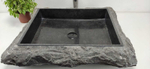 Раковина из мрамора Rectangle Erozy Black  SM-61050 60*50*15