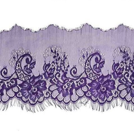 3AR370 Кружево 'шантильи' 20см*15м (фиолетовый)