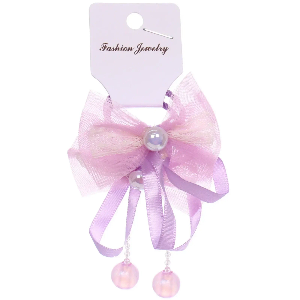 Резинки для волос детские 2шт «КОНФЕТКИ», бантики, микс 5 цветов, d-3см