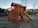 Детский игровой комплекс Савушка "Мастер" - 4 (с окраской) горка 3м