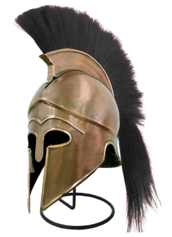 Nautical Шлем коринфский с черным плюмажем