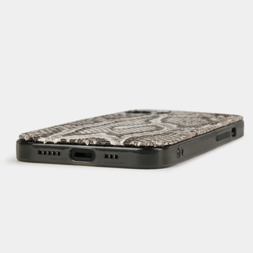 Чехол для iPhone 14 Plus из кожи питона, цвета Natur
