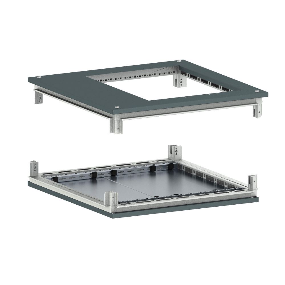 Крыша с фланцем и основание для 19&quot; IT-CQE 600x1000, RAL7011
