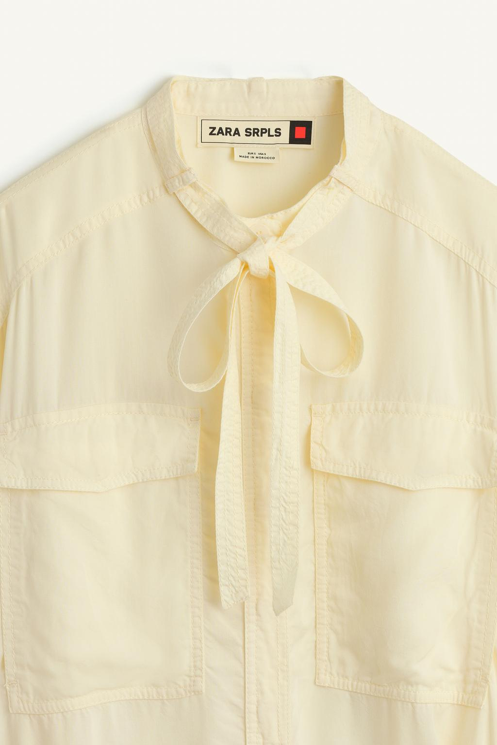 ZARA КОМБИНЕЗОН ИЗ ЛИОЦЕЛЛА, ЭКРЮ