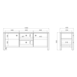 Тумба под ТВ BERGEN BG071