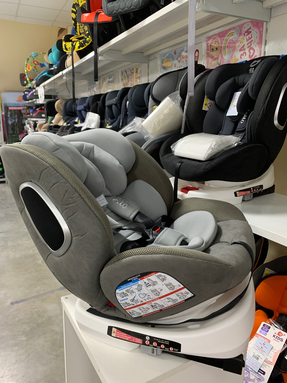 Автокресло детское Farfello ISOFIX YB102A серый Артикул: YBfrg