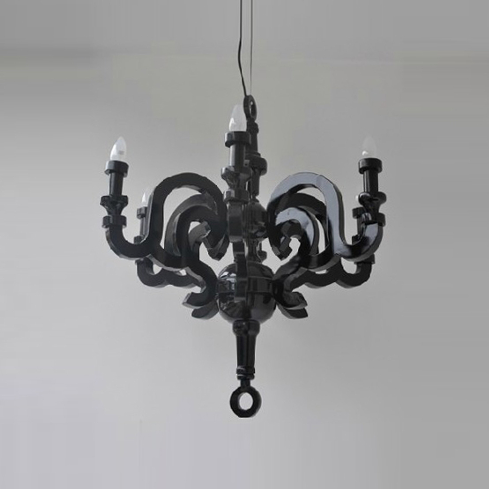 Подвесной дизайнерский светильник  Paper by Moooi (черный, D90)