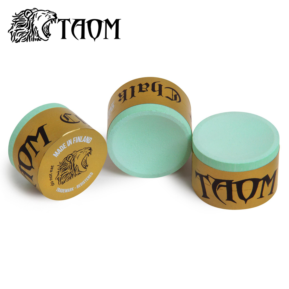 Мел бильярдный "Taom Soft Chalk" Green без упаковки 1шт.