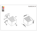 SL455.041.01 Светильник настенный ST-Luce Черный/Черный LED 1*6W 3000K