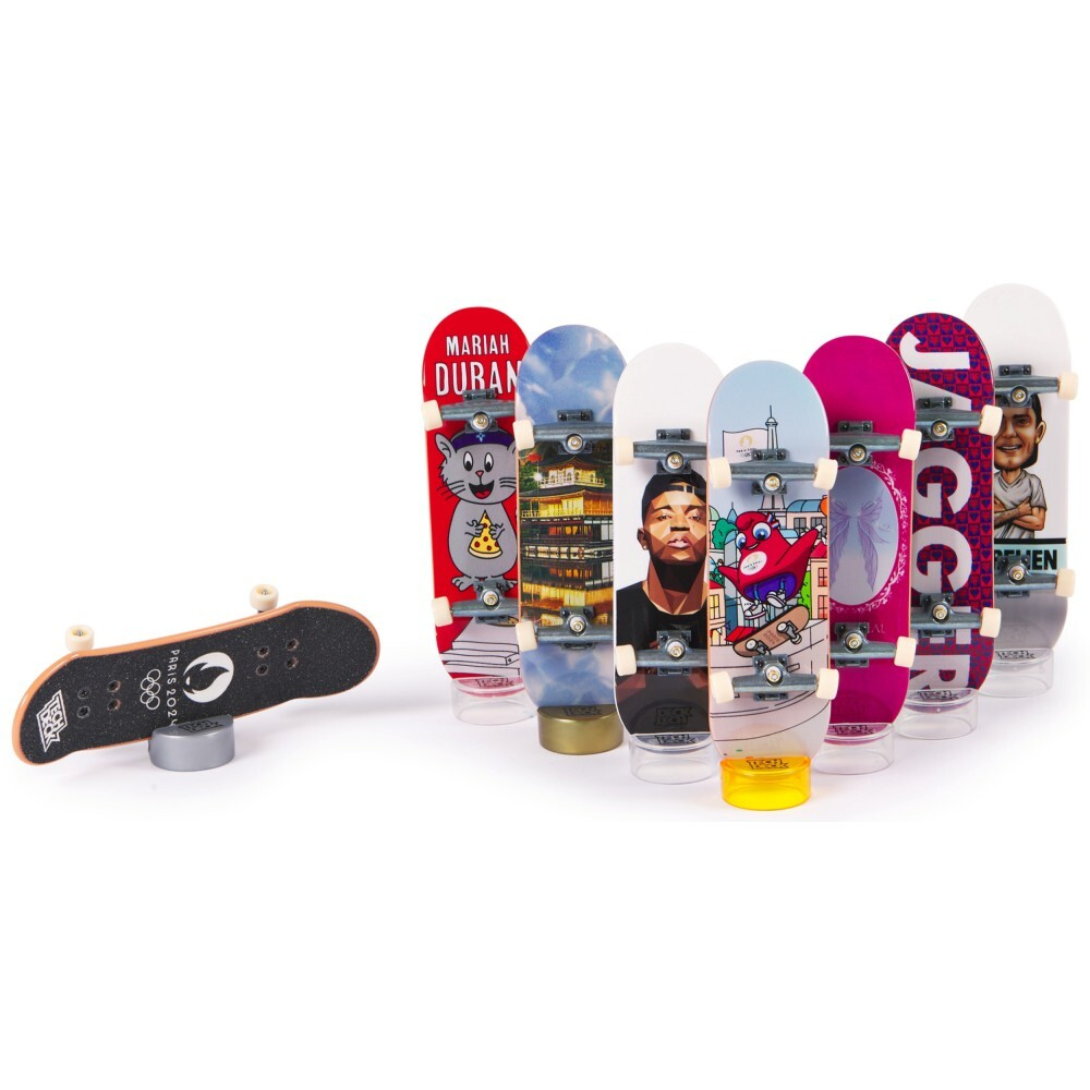 Tech Deck - Набор из восьми скейтбордов Competition Legends Paris 2024 fingerboard 20147679 / артикул   13908 6070368 20147679  / GTIN 681147023109