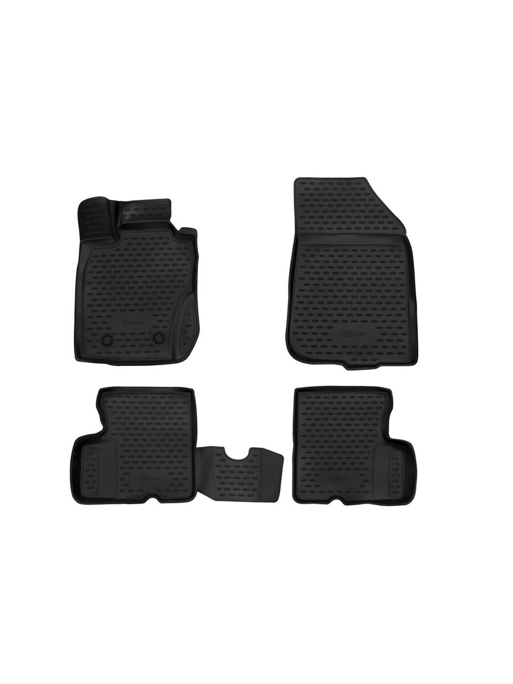 Коврики в салон для RENAULT Duster 4WD, 2011-2015, 4 шт. (Повышенная устойчивость, повышенная износостойкость) FORMAT.3D.41.28.210KH