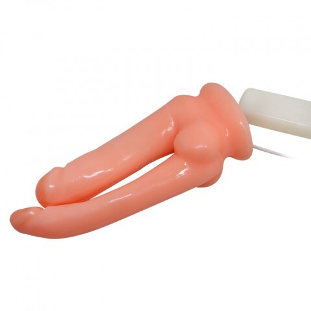 Вибратор анально-вагинальный на присоске