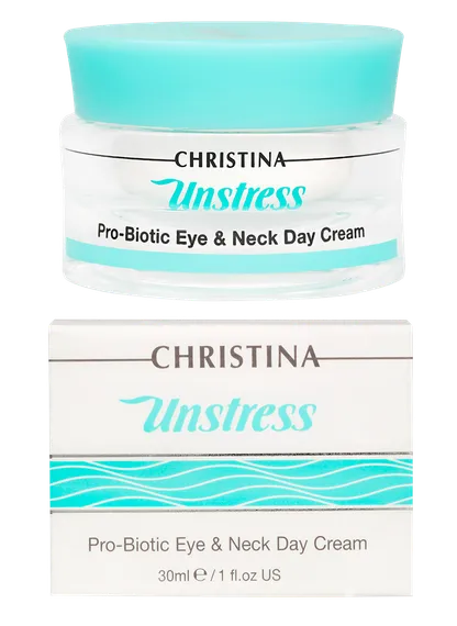 Дневной крем с пробиотическим действием для кожи вокруг глаз и шеи spf 8