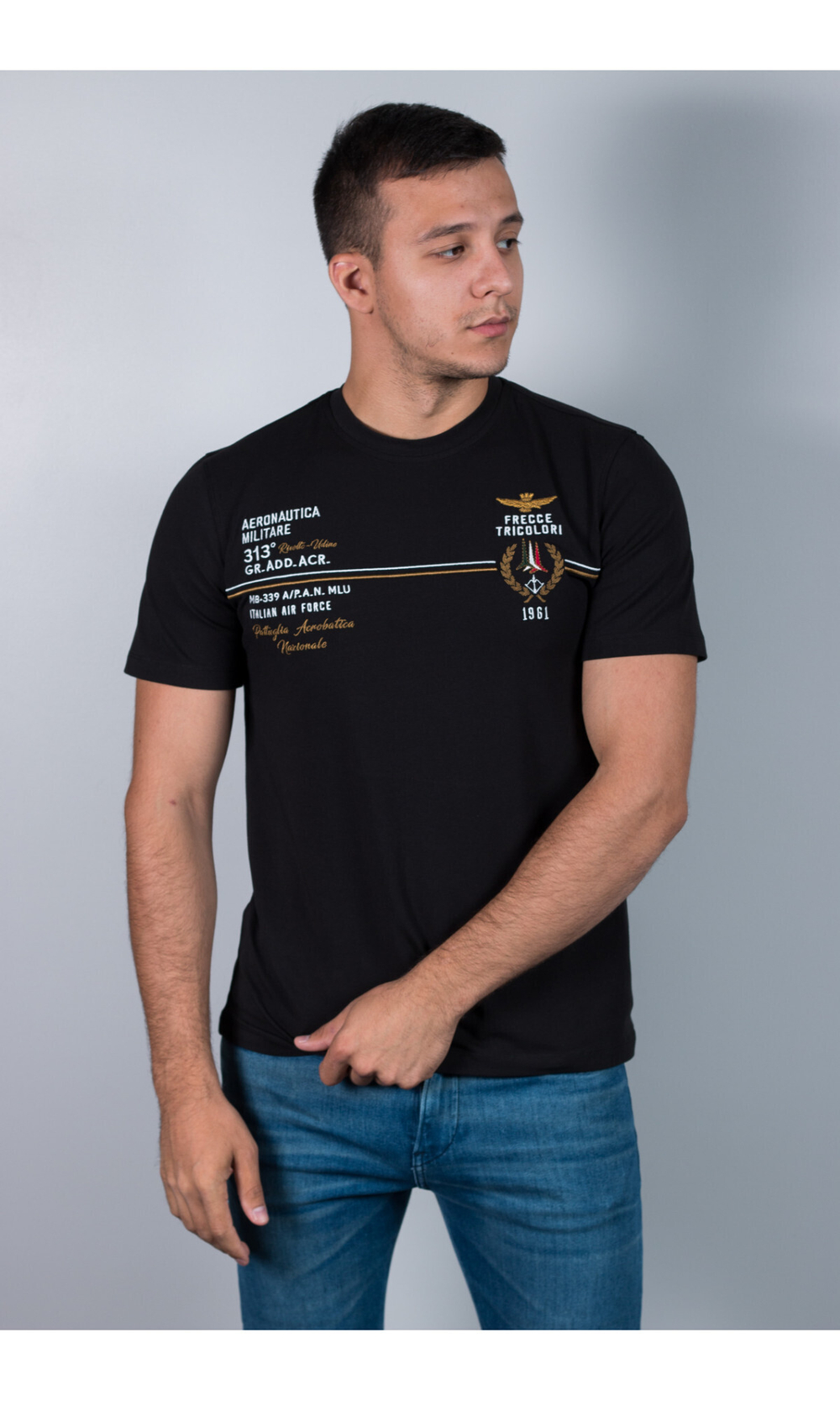 Футболка с логотипом AERONAUTICA MILITARE