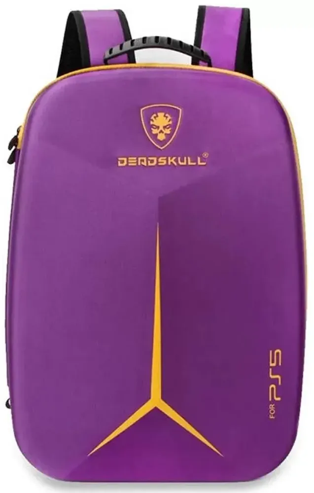 Рюкзак для хранения и перевозки игровой приставки Sony PlayStation 5 и геймпадов Travele Deadskull Violet (Фиолетовый) (PS5)