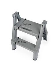 Лестница мобильная, стремянка 2-х ступенчатая 38541