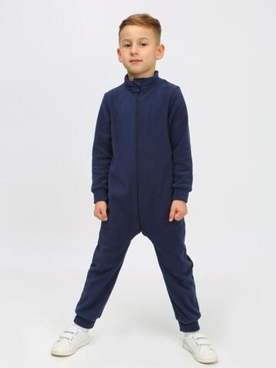 Комбинезон для мальчиков флис "Сосулька-4" тёмно-синий, р.110 (Ивашка)