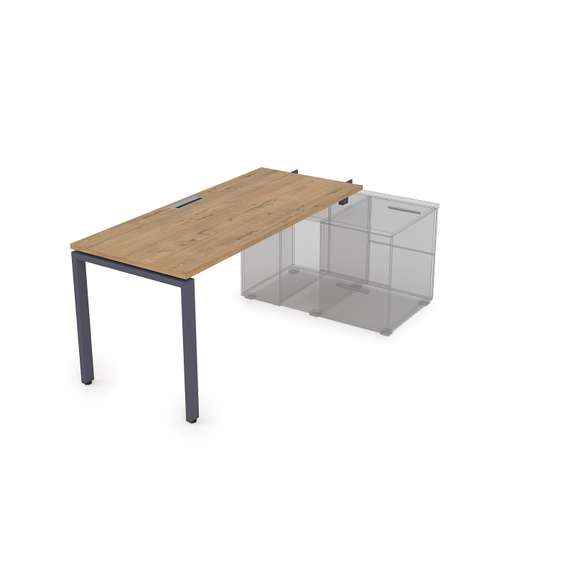 СПН-П.975 Стол рабочий прямолинейный для крепления на тумбу, начальный (1800*700*750)