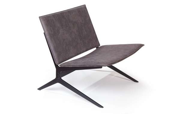 Лаунж-кресло Fly, серая замша