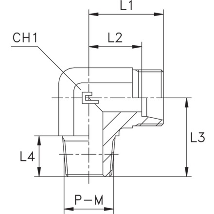 Штуцер FC90 DS25 NPT 1" (корпус)