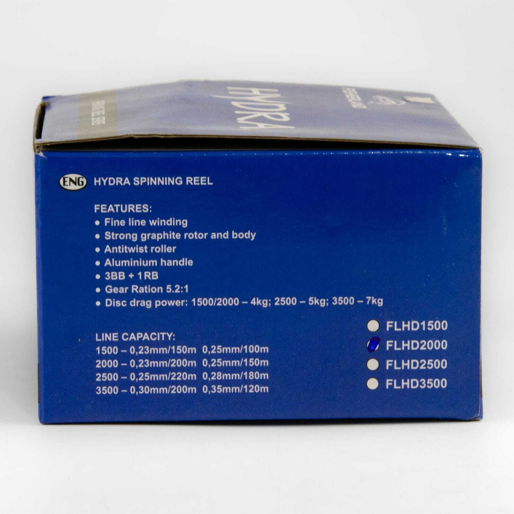 Катушка безынерционная FisherLand Hydra 2000 (2000, 3+1BB, мет шпуля)