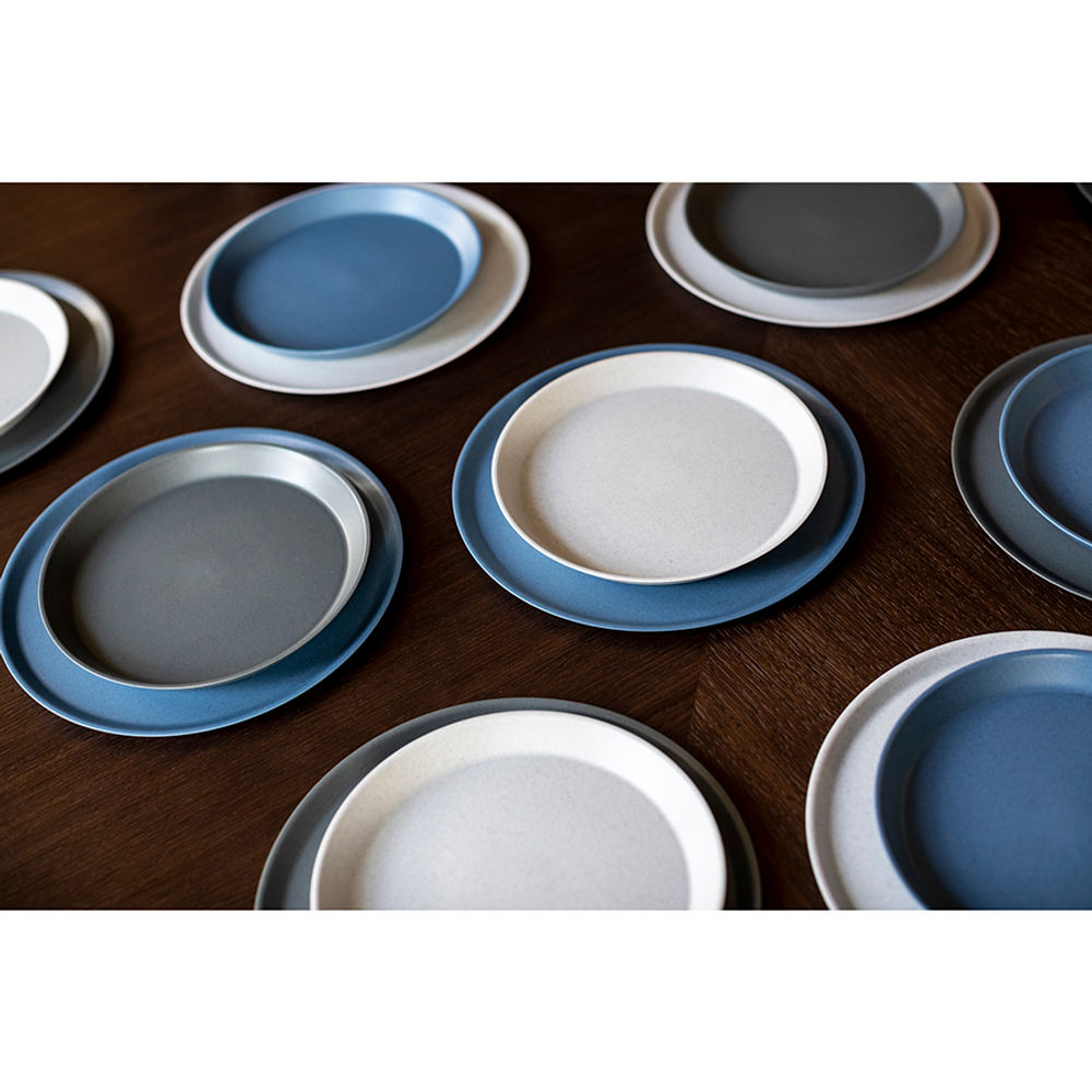 Тарелка connect, organic, D25,5 см, синяя