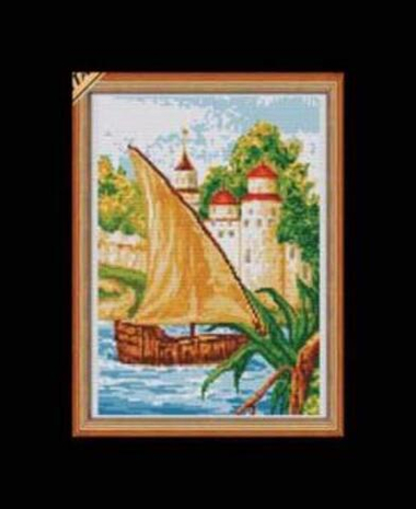 "В тихой бухте"-153 вышивка