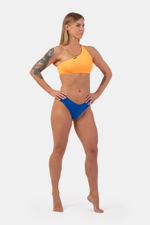 Топ One Shoulder Bandeau Bikini Top (Orange Neon) 449