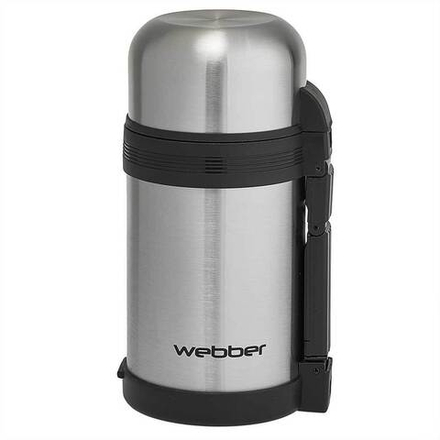 Термос пищевой нерж.с ручкой WEBBER SST-1000Р 1000мл