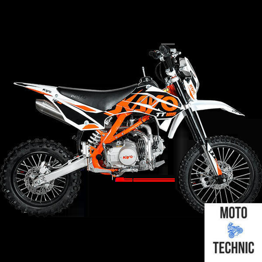 Питбайк KAYO BASIC TT125EM 17/14 KRZ (механ. сцепл., эл. стартер 2022 г.)
