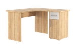 Лайт-1 Стол компьютерный 1200 угловой (дуб сонома/белый)